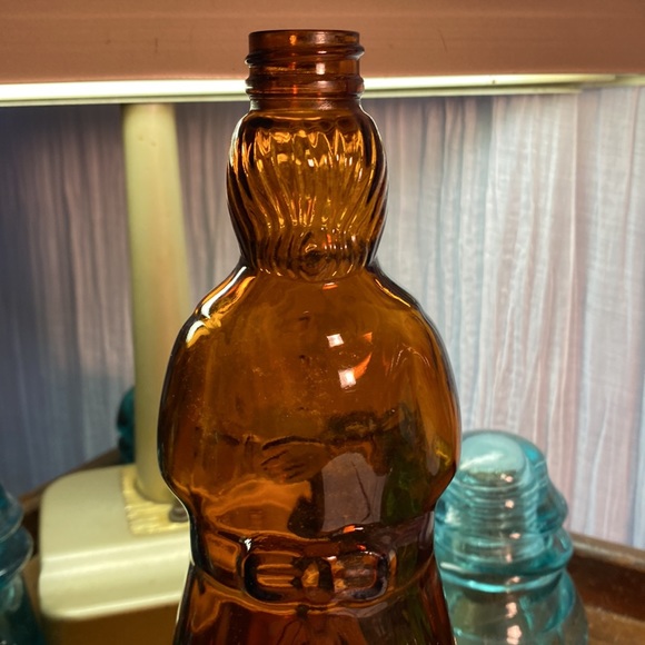 1961 Mrs. Butterworth, Pancake Syrup amber glass Vintage - Picture 6 of 10